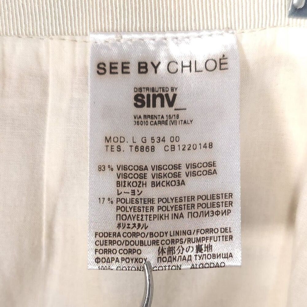 SEE BY CHLOE Women New 4 Mini Skirt Jacquard Pleated Party Metallic LG53400T6868 - Picture 14 of 16